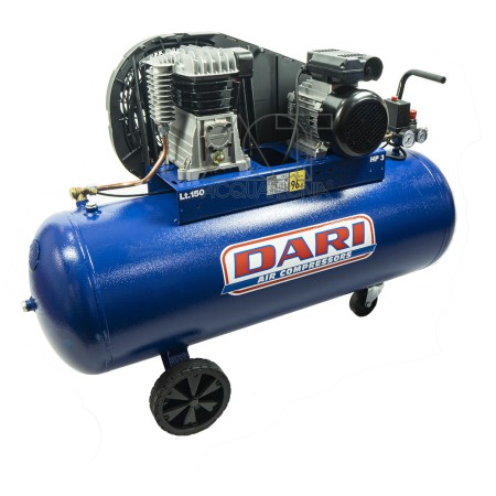 COMPRESOR DE AIRE DARI DEC150/2800-3M DE 3HP Y 150LITROS 2