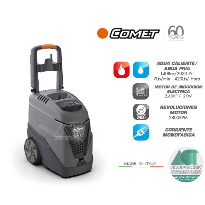 PATRIOT 140 T.S Hidrolavadora Agua Caliente - ACQUATECNIA