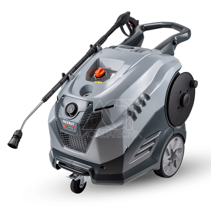 HIDROLAVADORA COMET SCOUT 150 TOTAL STOP AGUA CALIENTE ITALIANA